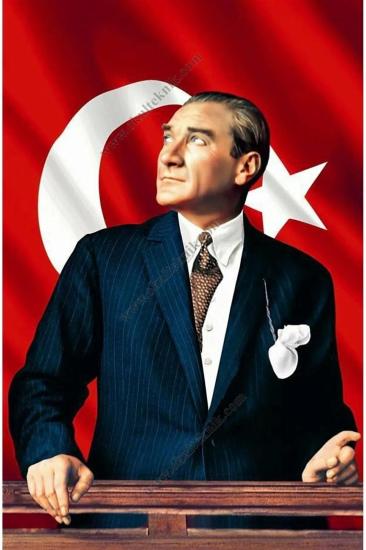 Atatürk Poster Bayrak-1,