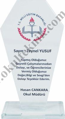    BEYAZ SAFİR KRİSTAL PLAKET