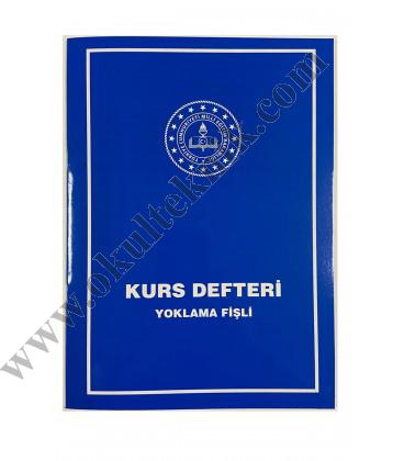 KURS DEFTERİ 8 DERSLİ YOKLAMA FİŞLİ 31X22 CM